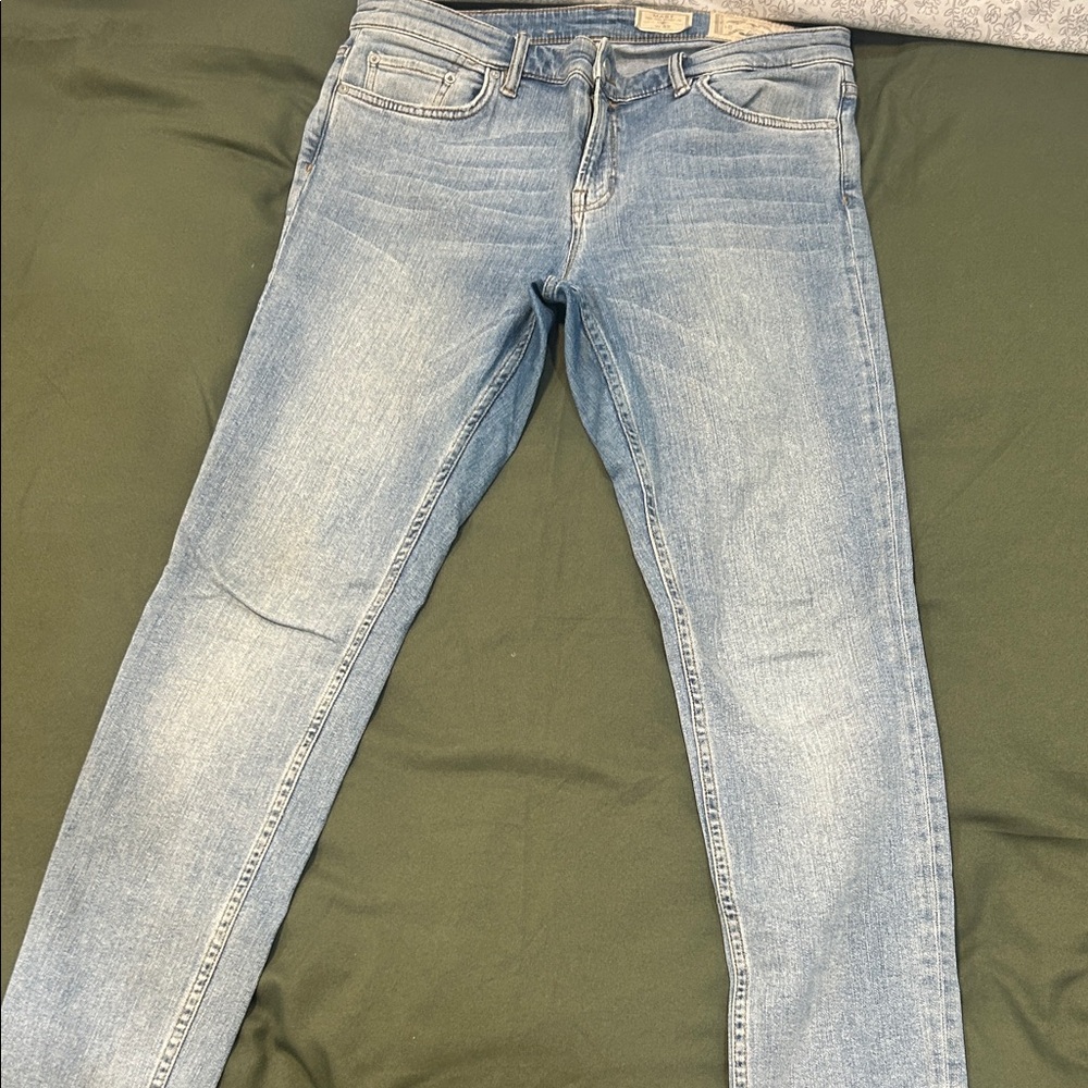 All Saints Light Blue Skinny Fit Jeans